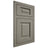 Shiloh Cabinetry Flush Inset Square Raised Walnut Plain Cut Thyme Door