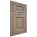 Shiloh Cabinetry Flush Inset Square Raised White Oak Plain Cut Almond Door