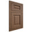 Shiloh Cabinetry Flush Inset Square Raised White Oak Plain Cut Autumn Door