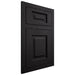 Shiloh Cabinetry Flush Inset Square Raised White Oak Plain Cut Espresso Door