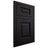 Shiloh Cabinetry Flush Inset Square Raised White Oak Plain Cut Ink Door