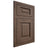 Shiloh Cabinetry Flush Inset Square Raised White Oak Plain Cut Mineral Door