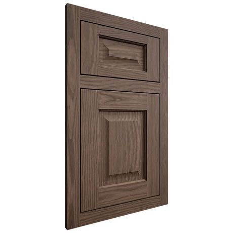Shiloh Cabinetry Flush Inset Square Raised White Oak Plain Cut Mineral Door