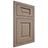 Shiloh Cabinetry Flush Inset Square Raised White Oak Quarter Sawn Almond Door