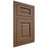 Shiloh Cabinetry Flush Inset Square Raised White Oak Quarter Sawn Autumn Door