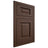 Shiloh Cabinetry Flush Inset Square Raised White Oak Quarter Sawn Braun Door