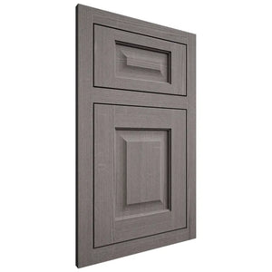 Shiloh Cabinetry Flush Inset Square Raised White Oak Quarter Sawn Flagstone Door