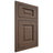 Shiloh Cabinetry Flush Inset Square Raised White Oak Quarter Sawn Mineral Door
