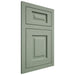 Shiloh Cabinetry Flush Inset Square Raised White Oak Quarter Sawn Moss Door