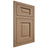 Shiloh Cabinetry Flush Inset Square Raised White Oak Quarter Sawn Natural Door