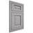 Shiloh Cabinetry Flush Inset Square Raised White Oak Quarter Sawn Stratus Door