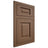 Shiloh Cabinetry Flush Inset Square Raised White Oak Rift Cut Autumn Door