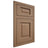 Shiloh Cabinetry Flush Inset Square Raised White Oak Rift Cut Medium Door