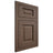 Shiloh Cabinetry Flush Inset Square Raised White Oak Rift Cut Mineral Door