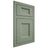 Shiloh Cabinetry Flush Inset Statesville Poplar Plain Cut Moss Door
