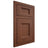 Shiloh Cabinetry Flush Inset Statesville Walnut Plain Cut Rye Door