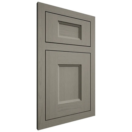 Shiloh Cabinetry Flush Inset Statesville Walnut Plain Cut Thyme Door