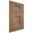 Shiloh Cabinetry Flush Inset Statesville White Oak Plain Cut Medium Door