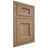 Shiloh Cabinetry Flush Inset Statesville White Oak Plain Cut Natural Door