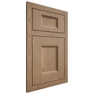 Shiloh Cabinetry Flush Inset Statesville White Oak Plain Cut Natural Door
