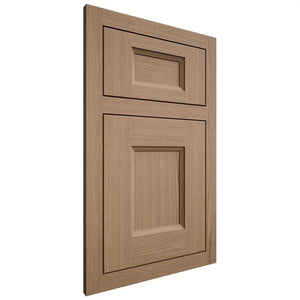 Shiloh Cabinetry Flush Inset Statesville White Oak Quarter Sawn Natural Door