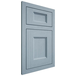 Shiloh Cabinetry Flush Inset Statesville White Oak Rift Cut Sky Door