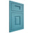 Shiloh Cabinetry Flush Inset Summit Alder Plain Cut Aqua Door
