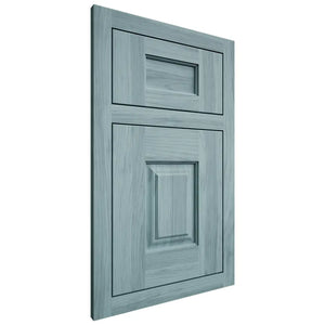 Shiloh Cabinetry Flush Inset Summit Hickory Plain Cut Sky Door
