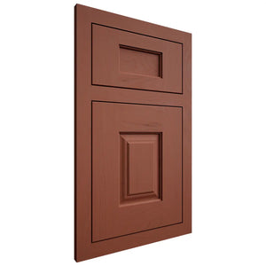 Shiloh Cabinetry Flush Inset Summit Maple Plain Cut Cayenne Door