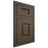 Shiloh Cabinetry Flush Inset Summit Maple Plain Cut Perfect Brown Door