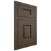 Shiloh Cabinetry Flush Inset Summit Maple Plain Cut Perfect Brown Door