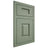 Shiloh Cabinetry Flush Inset Summit Poplar Plain Cut Moss Door