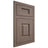 Shiloh Cabinetry Flush Inset Summit Poplar Plain Cut River Rock Door