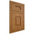 Shiloh Cabinetry Flush Inset Summit Red Oak Plain Cut Autumn Door