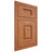Shiloh Cabinetry Flush Inset Summit Red Oak Plain Cut Harvest Door