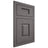 Shiloh Cabinetry Flush Inset Summit Walnut Plain Cut Cadet Door