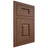 Shiloh Cabinetry Flush Inset Summit Walnut Plain Cut Natural Door