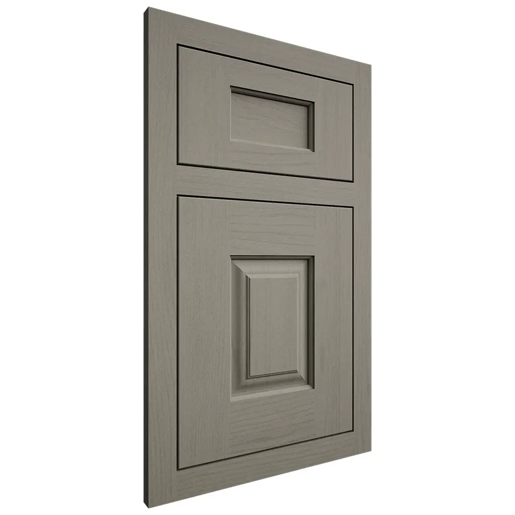 Shiloh Cabinetry Flush Inset Summit Walnut Plain Cut Thyme Door