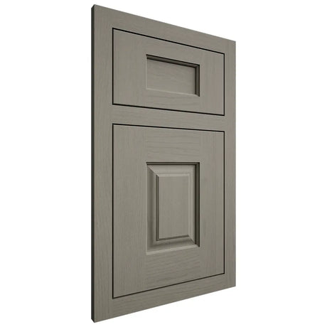 Shiloh Cabinetry Flush Inset Summit Walnut Plain Cut Thyme Door