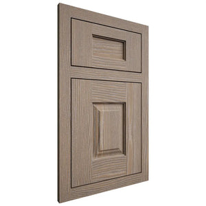 Shiloh Cabinetry Flush Inset Summit White Oak Plain Cut Almond Door
