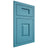 Shiloh Cabinetry Flush Inset Summit White Oak Plain Cut Aqua Door