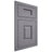 Shiloh Cabinetry Flush Inset Summit White Oak Plain Cut Cadet Door
