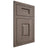 Shiloh Cabinetry Flush Inset Summit White Oak Plain Cut Clay Door