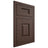 Shiloh Cabinetry Flush Inset Summit White Oak Plain Cut Dusk Door