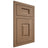 Shiloh Cabinetry Flush Inset Summit White Oak Plain Cut Medium Door