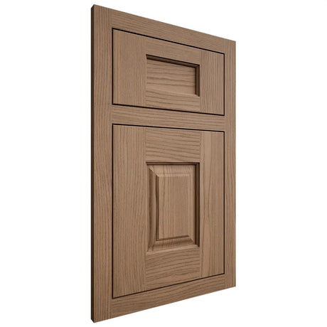 Shiloh Cabinetry Flush Inset Summit White Oak Plain Cut Medium Door