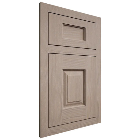 Shiloh Cabinetry Flush Inset Summit White Oak Plain Cut Whitewash Door