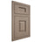 Shiloh Cabinetry Flush Inset Summit White Oak Quarter Sawn Almond Door