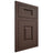 Shiloh Cabinetry Flush Inset Summit White Oak Quarter Sawn Dusk Door
