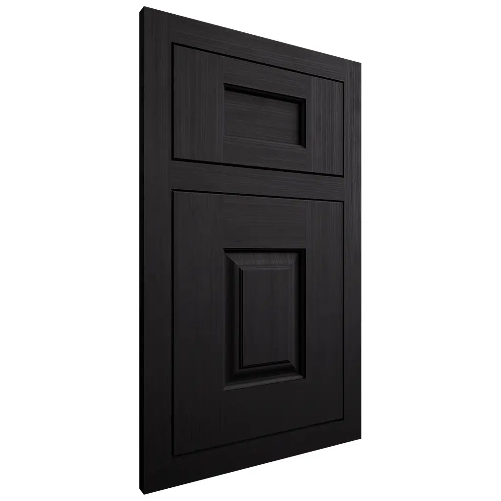 Shiloh Cabinetry Flush Inset Summit White Oak Quarter Sawn Ink Door
